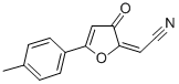 Acetonitrile, (5-(4-methylphenyl)-3-oxo-2(3H)-furanylidene)- Struktur