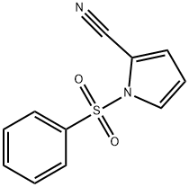 1-(苯磺酰)-2-吡咯甲腈, 97188-22-2, 结构式