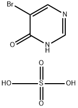5-ブロモ-4(3H)-ピリミジノンヘミ硫酸塩 化学構造式
