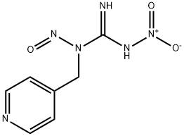 3-nitro-1-nitroso-1-(p-pyridylmethyl)guanidine Struktur