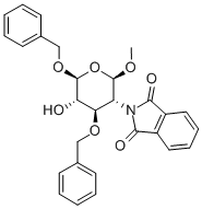 Methyl 3,6-Di-O-benzyl-2-deoxy-2-N-phthalimido-b-D-glucopyranoside, 97242-79-0, 结构式