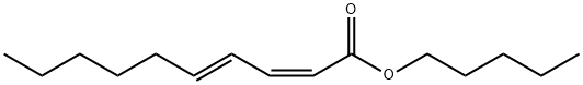 (2Z,4E)-2,4-デカジエン酸ペンチル 化学構造式