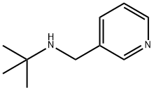 2-メチル-N-(3-ピリジニルメチル)-2-プロパンアミン 化学構造式