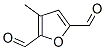2,5-Furandicarboxaldehyde,  3-methyl- Structure