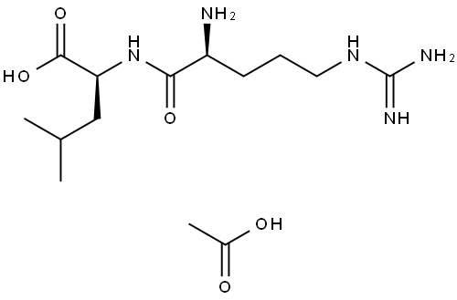 H-ARG-LEU-OH ACETATE SALT Structure