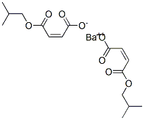 ビス[(Z)-4-[(2-メチルプロピル)オキシ]-4-オキソ-2-ブテン酸]バリウム 化学構造式
