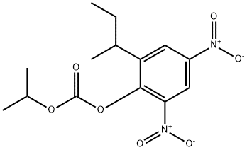 2-仲丁基-4，6-二硝基苯基异丙基碳酸酯, 973-21-7, 结构式