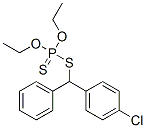 Dithiophosphoric acid O,O-diethyl S-[(4-chlorophenyl)phenylmethyl] ester Struktur