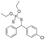 ジチオりん酸O,O-ジエチルS-[(4-クロロフェニル)フェニルメチル] 化学構造式