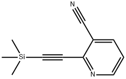 2-TRIMETHYLSILANYLETHYNYL-3-CYANOPYRIDINE Structure