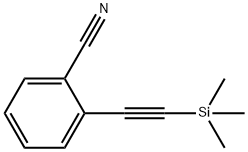 2-[(TRIMETHYLSILYL)ETHYNYL]BENZONITRILE Structure