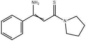 Pyrrolidine,  1-(3-amino-3-phenyl-1-thioxo-2-propenyl)-  (9CI) Struktur