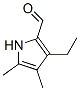 1H-Pyrrole-2-carboxaldehyde, 3-ethyl-4,5-dimethyl- (9CI) Structure