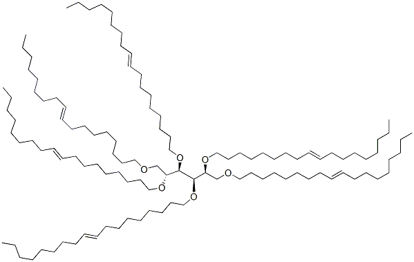 1,2,3,4,5,6-hexa-O-octadec-9-en-1-yl-D-glucitol,97337-88-7,结构式