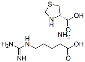 L-arginine mono[(R)-thiazolidine-4-carboxylate],97358-56-0,结构式