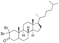 2,2-Dibromocholestanone Structure