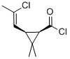 Cyclopropanecarbonyl chloride, 3-(2-chloro-1-propenyl)-2,2-dimethyl-, [1R-[1alpha,3alpha(Z)]]- (9CI) 化学構造式
