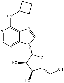 Adenosine, N-cyclobutyl- Structure