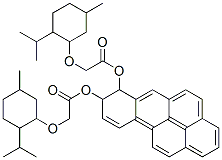 Acetic acid, ((5-methyl-2-(1-methylethyl)cyclohexyl)oxy)-, 7,8-dihydro benzo(a)pyrene-7,8-diyl ester, (1R-(1alpha(7R*,8R*(1R*,2S*,5R*)),2beta ,5alpha))- Structure