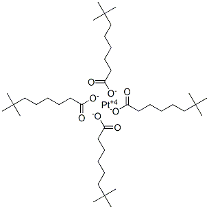 neodecanoic acid, platinum salt Structure