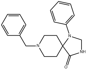 8-苄基-1,3,8-三氮杂螺[4.5]癸烷-4-酮, 974-41-4, 结构式