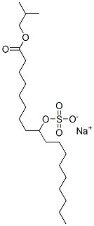 sodium 1-(2-methylpropyl) 9-(sulphooxy)octadecanoate,97403-98-0,结构式