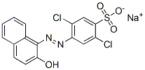 sodium 2,5-dichloro-4-[(2-hydroxy-1-naphthyl)azo]benzenesulphonate,97404-04-1,结构式