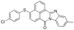 4-[(4-chlorophenyl)thio]-11-methyl-7H-benzimidazo[2,1-a]benz[de]isoquinolin-7-one 结构式