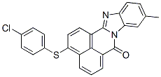 3-[(4-chlorophenyl)thio]-10-methyl-7H-benzimidazo[2,1-a]benz[de]isoquinolin-7-one Struktur