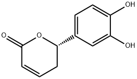 2H-Pyran-2-one, 6-(3,4-dihydroxyphenyl)-5,6-dihydro-, (S)- (9CI) 结构式