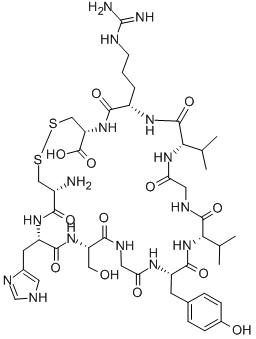 CYS-HIS-SER-GLY-TYR-VAL-GLY-VAL-ARG-CYS 结构式