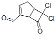 6,6-Dichloro-7-oxobicyclo[3.2.0]hept-2-ene-2-carbaldehyde 化学構造式