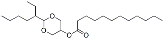 ドデカン酸2-(1-エチルペンチル)-1,3-ジオキサン-5-イル 化学構造式