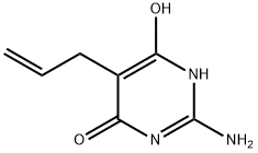 2-AMINO-6-HYDROXY-5-(2-PROPENYL)-4(1H)-PYRIMIDINONE 化学構造式