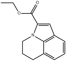 4H-PYRROLO[3,2,1-IJ]QUINOLINE-2-CARBOXYLIC ACID, 5,6-DIHYDRO-, ETHYL ESTER Struktur
