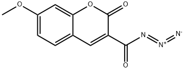 7-METHOXYCOUMARIN-3-CARBONYL AZIDE 结构式