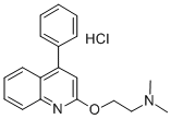 4-Phenyl-2-((2,2-dimethylamino)ethoxy)quinoline hydrochloride Structure