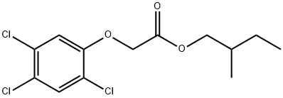 (2,4,5-トリクロロフェノキシ)酢酸2-メチルブチル 化学構造式