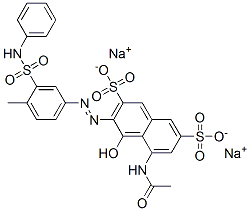 disodium 5-(acetylamino)-4-hydroxy-3-[[4-methyl-3-[(phenylamino)sulphonyl]phenyl]azo]naphthalene-2,7-disulphonate|