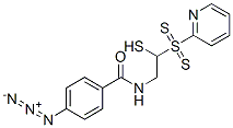 4-azidobenzoyl-2-mercapto-N-ethylamide-2'-thiopyridine disulfide Structure