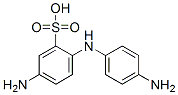 Benzenesulfonic acid, 5-amino-2-[(4-aminophenyl)amino]-, diazotized, coupled with 5,5'-oxybis[1,3-benzenediol], sodium salt,97675-31-5,结构式