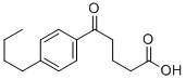 5-(4-N-ブチルフェニル)-5-オキソ吉草酸 化学構造式