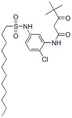 N-[2-Chloro-5-(dodecylsulfonylamino)phenyl]-4,4-dimethyl-3-oxopentanamide 结构式