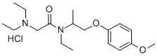 Acetamide, 2-(diethylamino)-N-ethyl-N-(1-(p-methoxyphenoxy)-2-propyl)- , hydrochloride 结构式