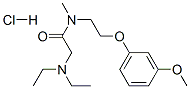 2-diethylamino-N-[2-(3-methoxyphenoxy)ethyl]-N-methyl-acetamide hydroc hloride,97703-03-2,结构式