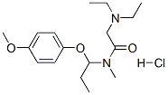 2-diethylamino-N-[1-(4-methoxyphenoxy)propyl]-N-methyl-acetamide hydro chloride Structure