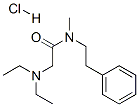 2-diethylamino-N-methyl-N-phenethyl-acetamide hydrochloride,97703-08-7,结构式