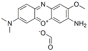 3-amino-7-(dimethylamino)-2-methoxyphenoxazin-5-ium formate 结构式