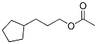 Cyclopentanepropanol, acetate (9CI) Structure