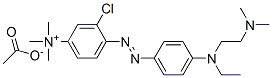 3-chloro-4-[[4-[[2-(dimethylamino)ethyl]ethylamino]phenyl]azo]-N,N,N-trimethylanilinium acetate|